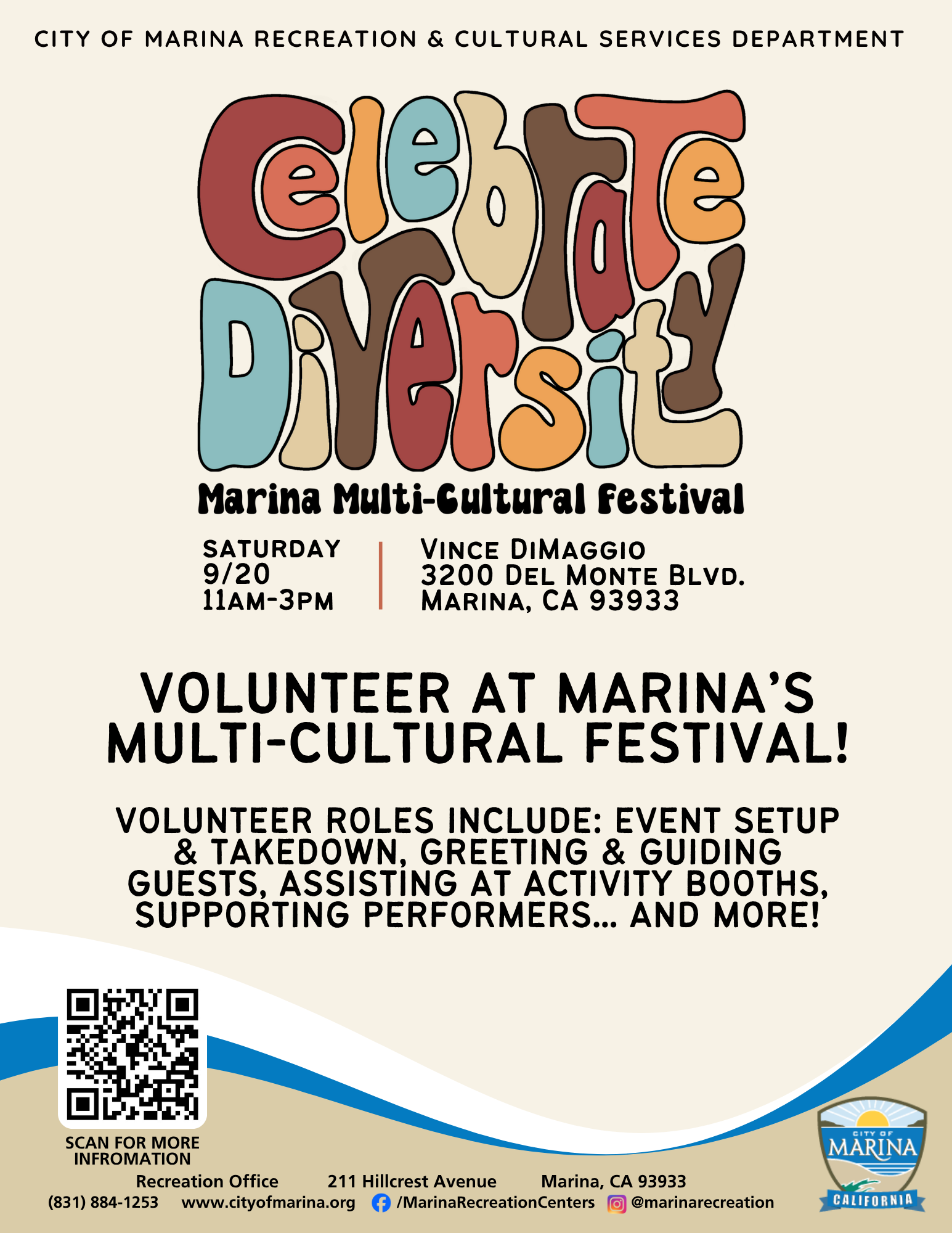 Multicultural event 2025 Volunteer Opportunity